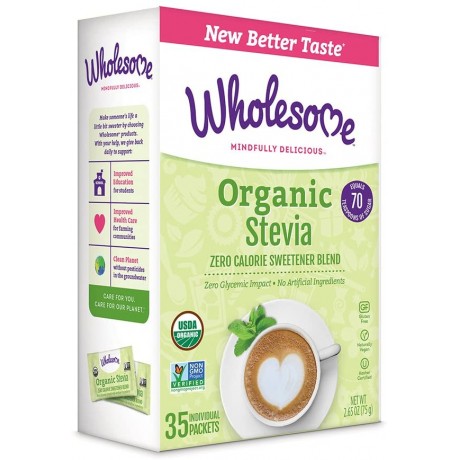 Wholesome Sweeteners Stevia 35 Ct (6x1.23OZ )