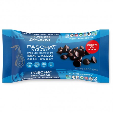 Pascha Choc Chips,SemiSweet,55% Cacao (6x8.8 OZ)