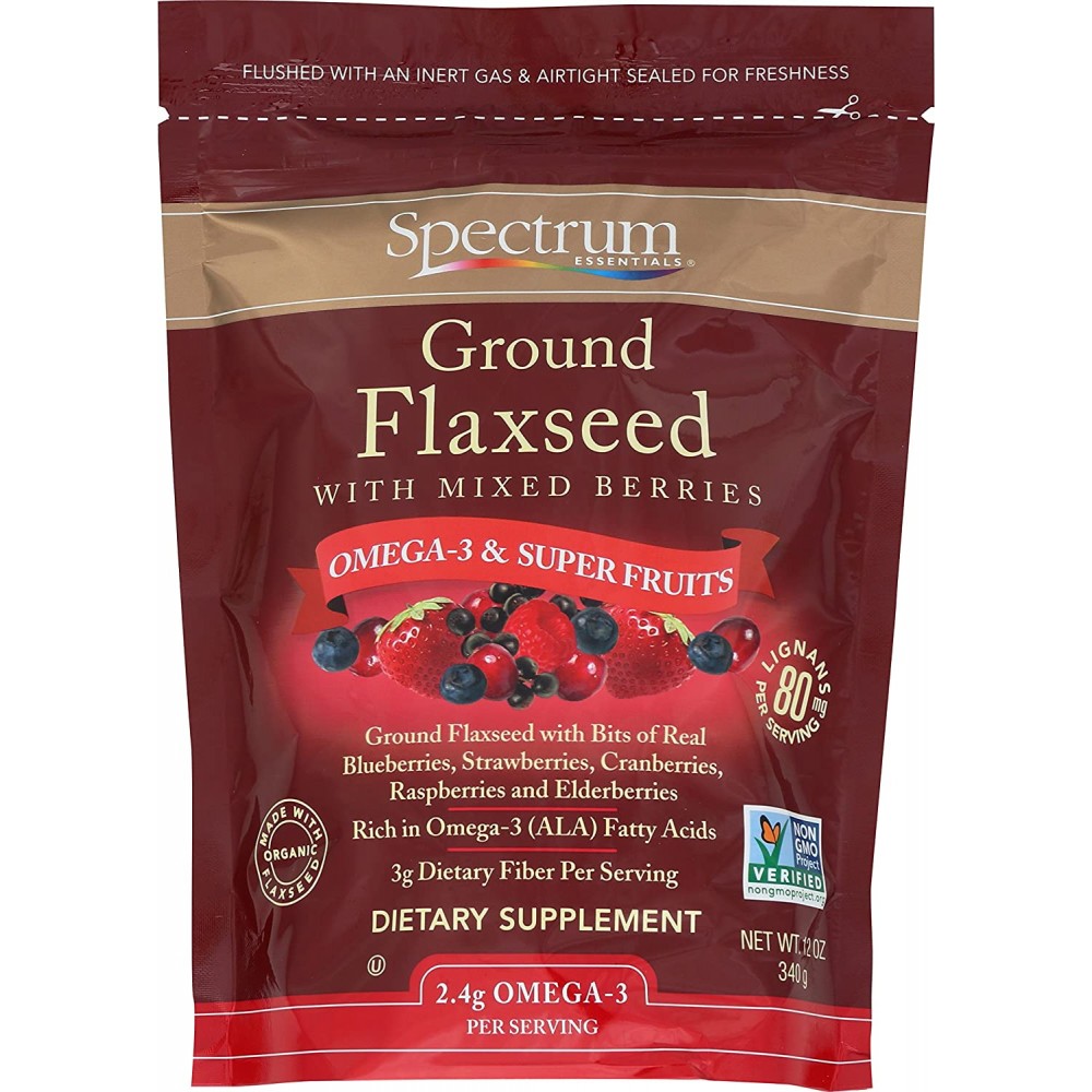 Spectrum Essentials Ground Flax With Berries (1x12 Oz)