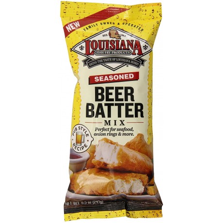 Louisiana Fish Fry Seasoning Beer Batter Mx (12x8.5OZ )