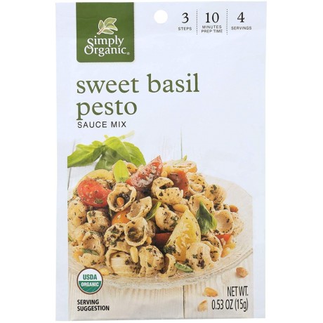 Simply Organic Sweet Basil Pesto (12x.53 Oz)