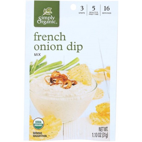 Simply Organic French Onion Dip (12x1.1 Oz)