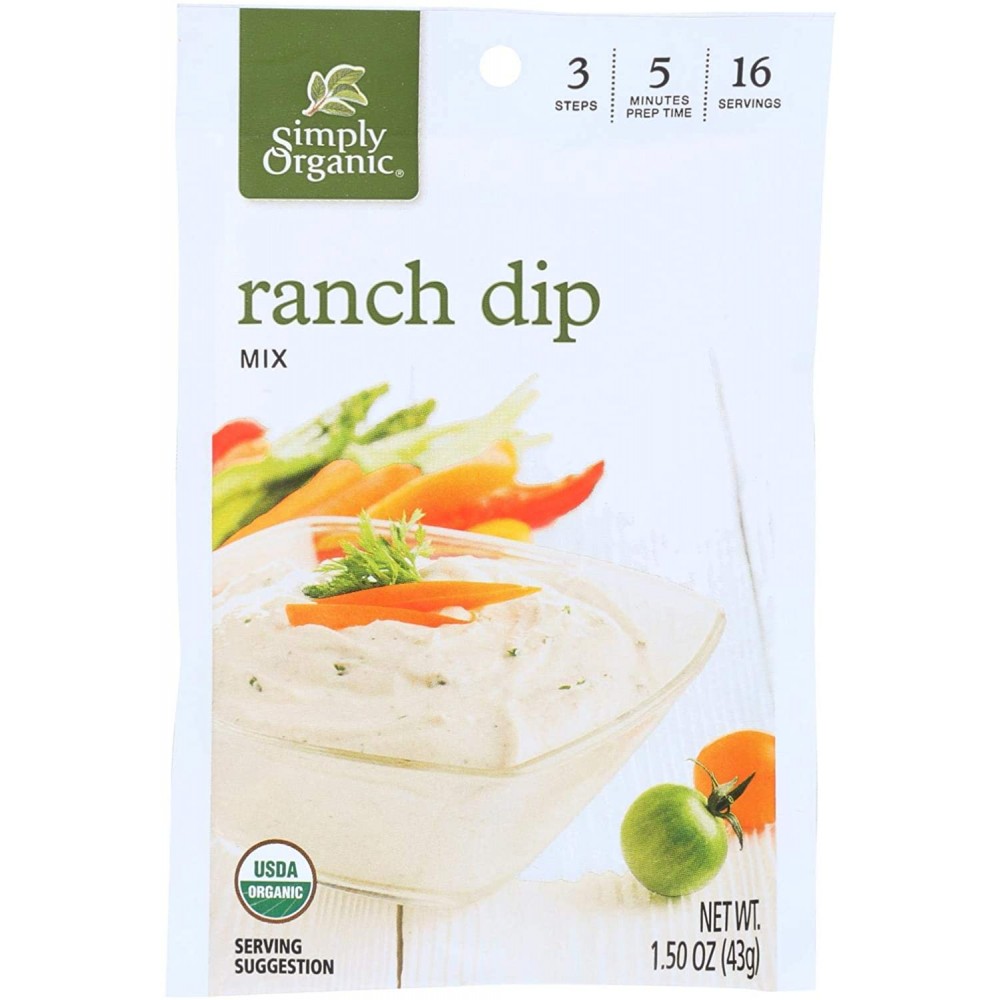 Simply Organic Ranch Dip Mix (12x1.5OZ )