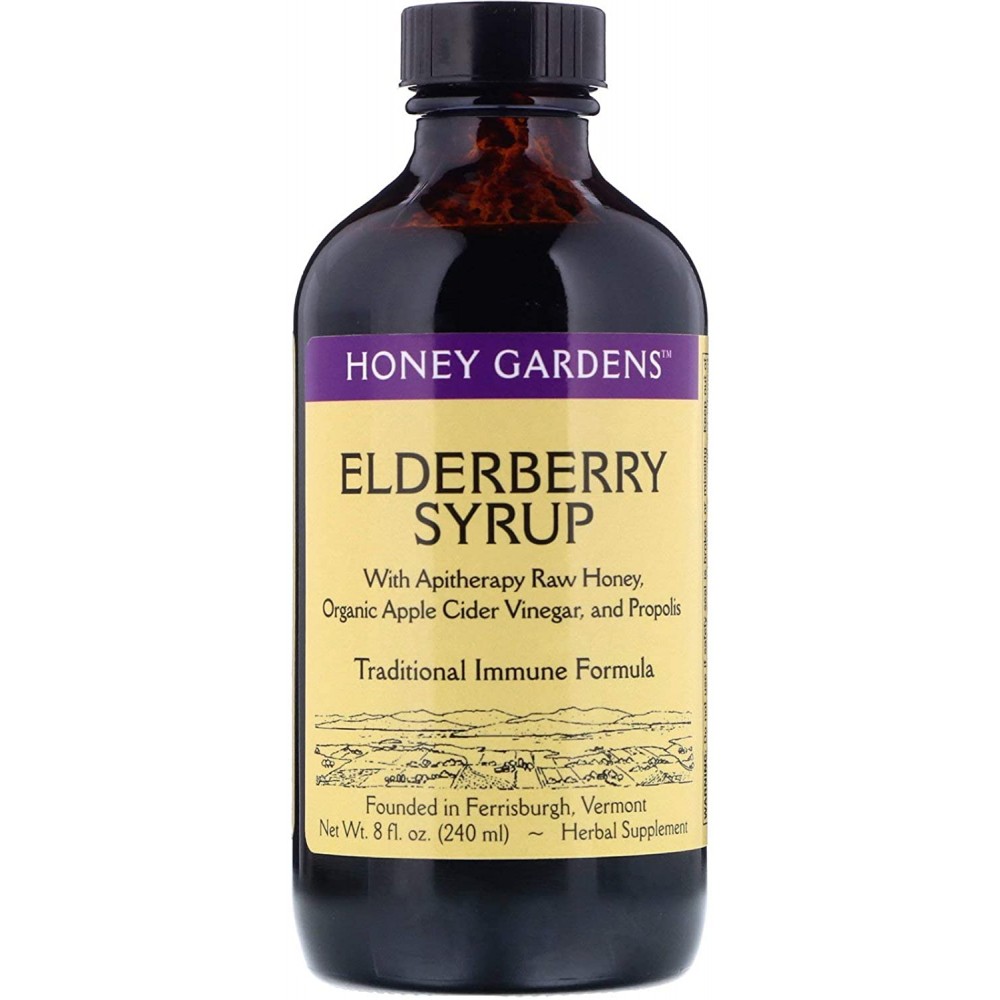 Honey Gardens Honey Organic Elderberry Syrup (1x8Oz)