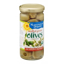 Mediterranean Organics Org Green Stuffed Jalapeno Olives (12x8.5 Oz)