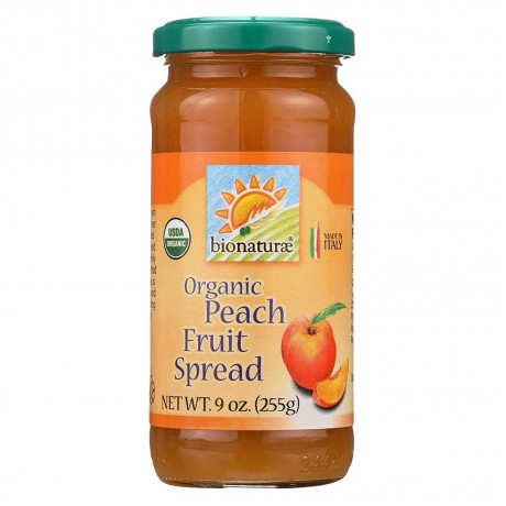 Bionaturae Peach Fruit Spread (12x9 Oz)