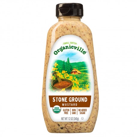 Organicville Stoneground Mustard (12X12 OZ)