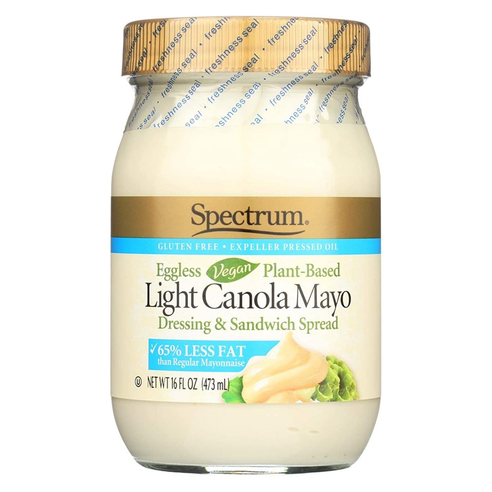 Spectrum Naturals Lite Canola Mayonnaise Eggless (12x16 Oz)