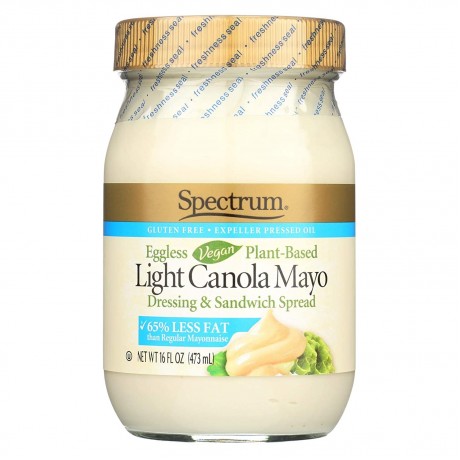 Spectrum Naturals Lite Canola Mayonnaise Eggless (12x16 Oz)