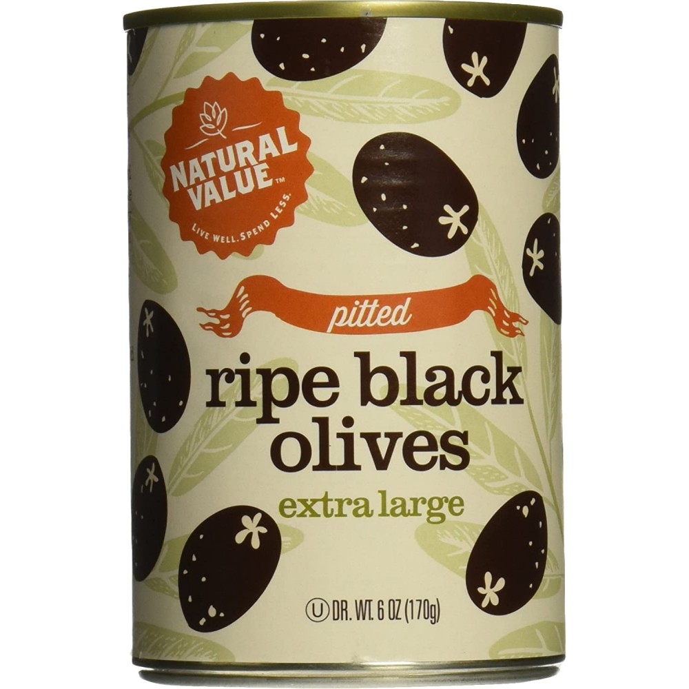 Natural Value Extra Lg Black Olives (24x6OZ )