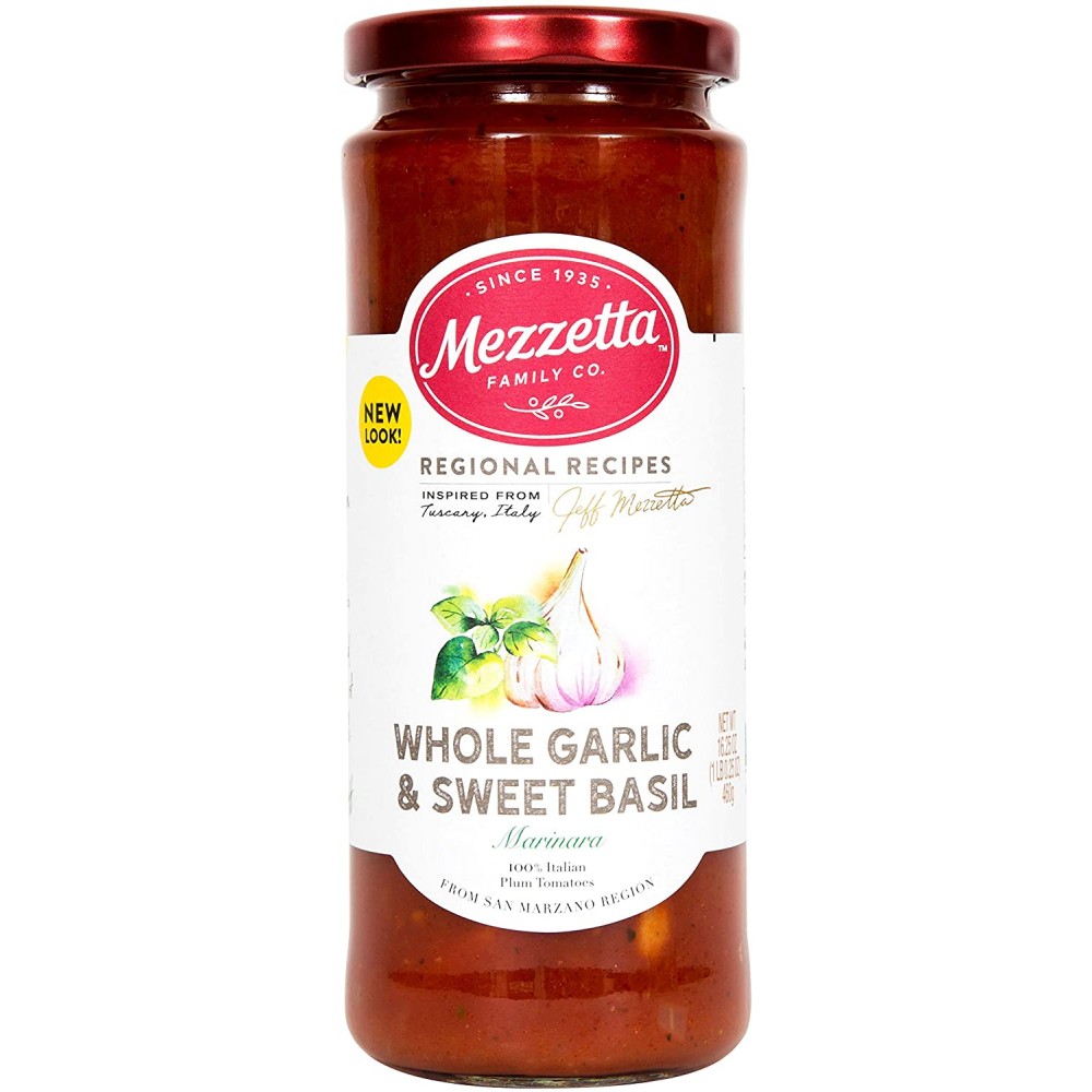 Mezzetta Marinara Whole Garlic & Sweet Basil Sauce (6x16.25 OZ)