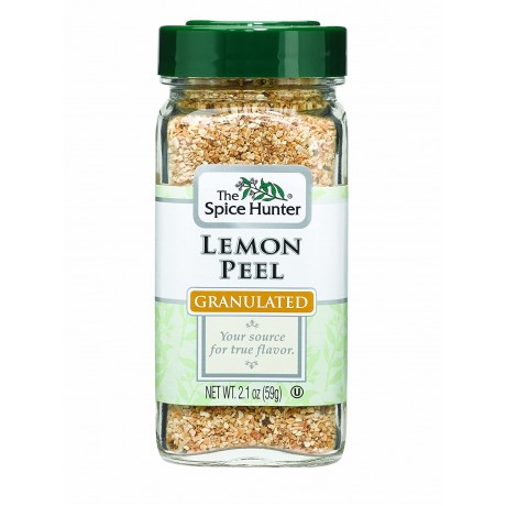 Spice Hunter Lemon Peel, Granulated (6x2.1Oz)