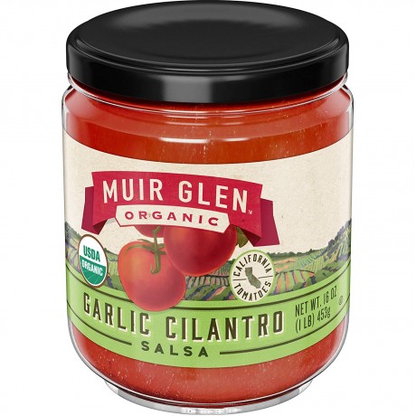 Muir Glen Garlc Cilantro Med Salsa (12x16 Oz)