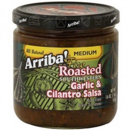 Arriba! Fire Roasted Southwestern Garlic & Cilantro Salsa (6x16Oz)