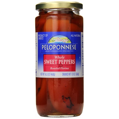 Peloponnese Roasted Florina Whole Peppers (6x13Oz)