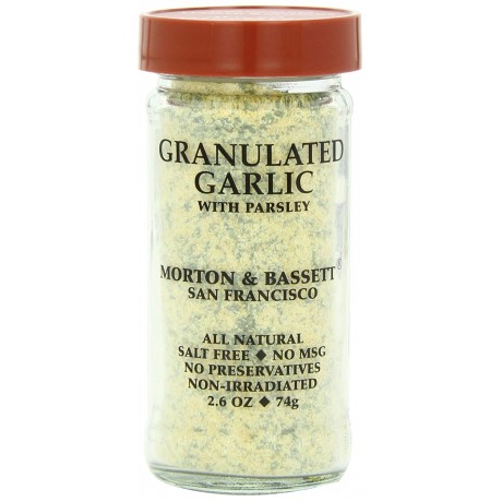 Morton & Bassett Organic Granulated Garlic With Parsley (3x2.6Oz)