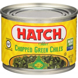 Hatch Farms Peeled Chopped Green Chiles Mild (24x4 Oz)