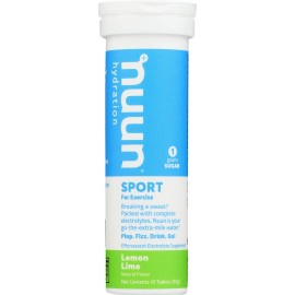 Nuun Active Hydration Active Tablets, Lemon+Lime (8X10 Tab )