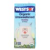 Westsoy Unsweetened Organic Vanilla Westsoy (12x32 Oz)