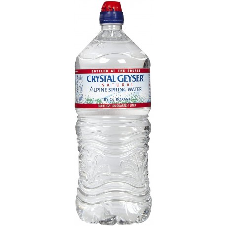 Crystal Geyser Alpine Spring Water Sport Top (15x1 LTR)