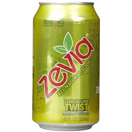 Zevia Natural Twist Diet Soda (4x6x12 Oz)