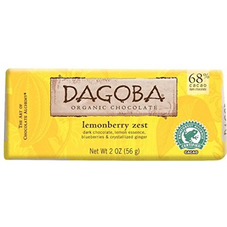 Dagoba Organic Chocolate Bar Lemonberry (12x2 OZ)