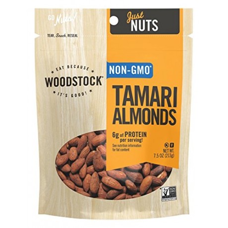 Woodstock Tamari Almonds (8x7.5OZ )