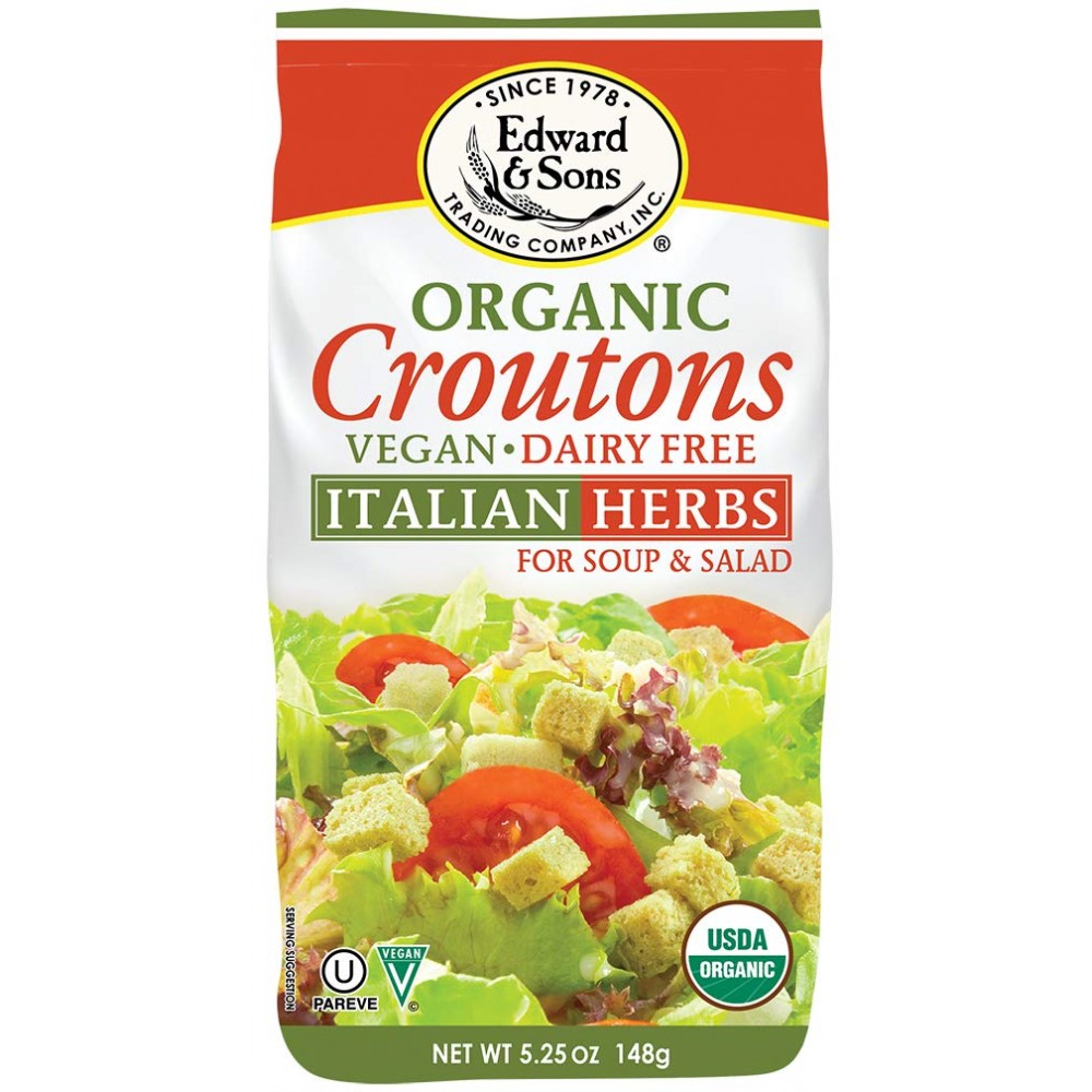 Edward & Sons Italian Herb Croutons (6x5.25 Oz)