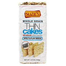 Suzie's Thin Cakes Puffed Spelt & Flax Seed (12x4.6 OZ)