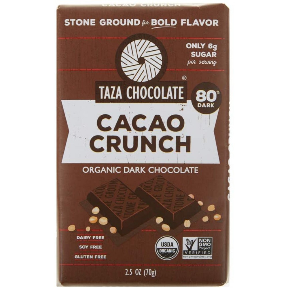 Taza Chocolate Cacao Nib Crunch (10x2.5 OZ)