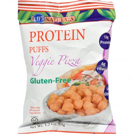 Kay's Naturals Protein Puffs Veggie Pizza (6 Pack) 1.2 Oz