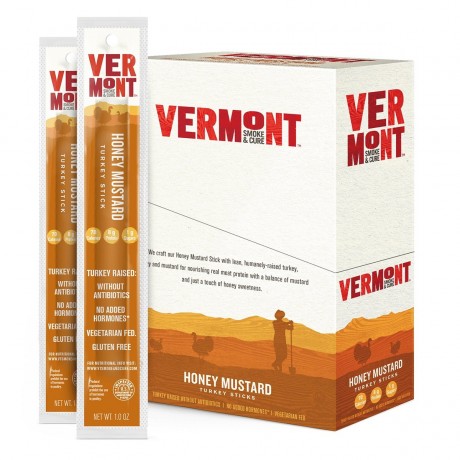 Vermont Smoke and Cure Turkey Sticks Honey Mustard (24x1 OZ)