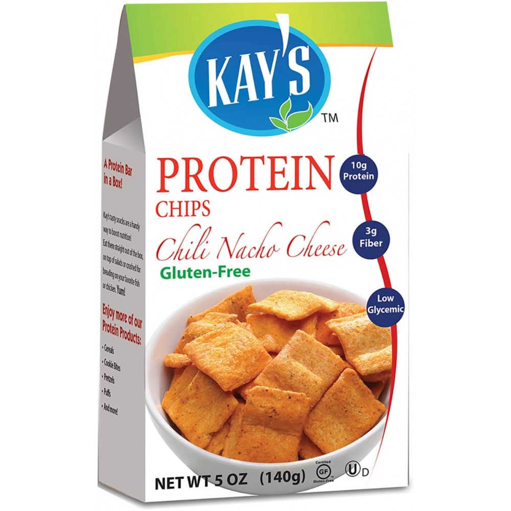 Kay's Naturals Better Balance Protein Chips Chili Nacho Cheese (6 Pack) 5 Oz