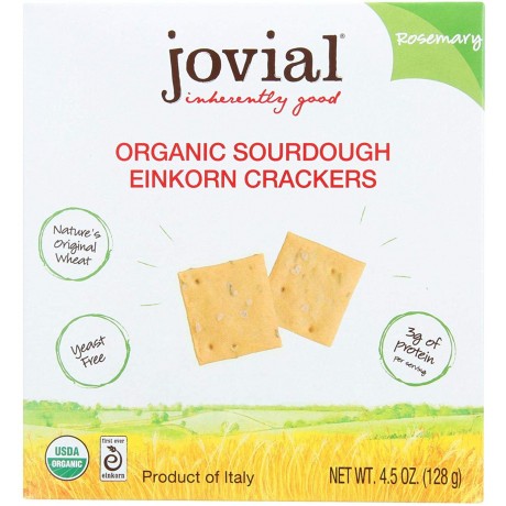 Jovial Rosemary Sourdough Einkorn Crackers (10x4.5 OZ)