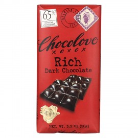 Chocolove Rich Dark Chocolate Bar (12x3.2 Oz)