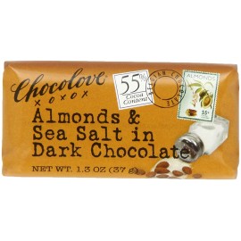 Chocolove Almond SeaSalt Dark Chocolate (12x1.3OZ )