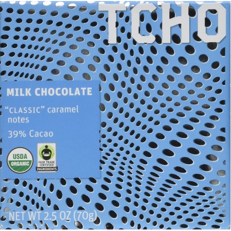 Tcho Classic Milk Chocolate Bar (12x2.5 OZ)