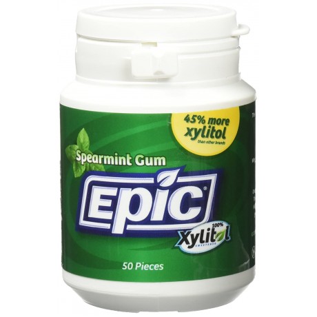 Epic Dental Xylitol Gum Spearmint (1x50 CT)