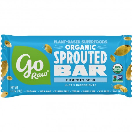 Go Raw Organic Live Pumpkin Bar (20x1.8 OZ)