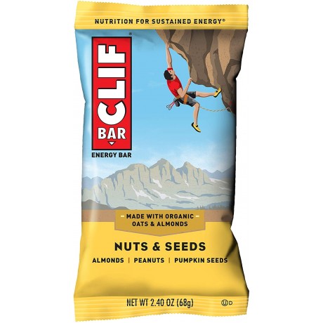 Clif Bar Organic Energy Bar Nuts and Seeds (12x2.4 OZ)