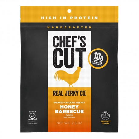 Chef's Cut Real Chicken Jerky Honey Barbeque (8x2.5 OZ)