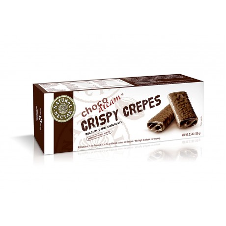 Natural Nectar Belgian Crispy Dark Chocolate Crepe (8x3.5 OZ)