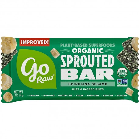 Go Raw Organic Spirulina Bar (25x1.7 OZ)