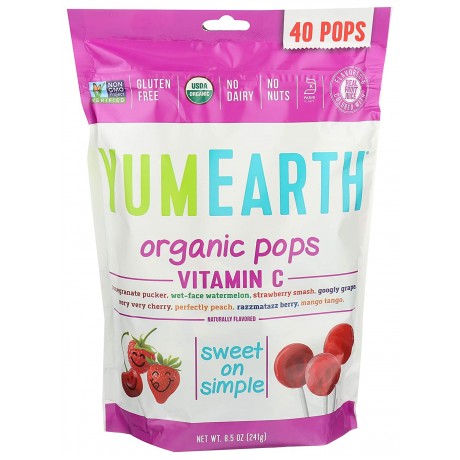 Yummy Earth Lollipop Asst (12x8.5OZ )