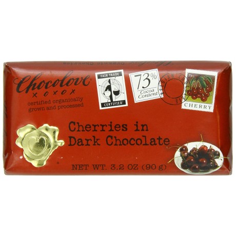 Chocolove Cherries in Dark Chocolate Bar (12x3.2 Oz)