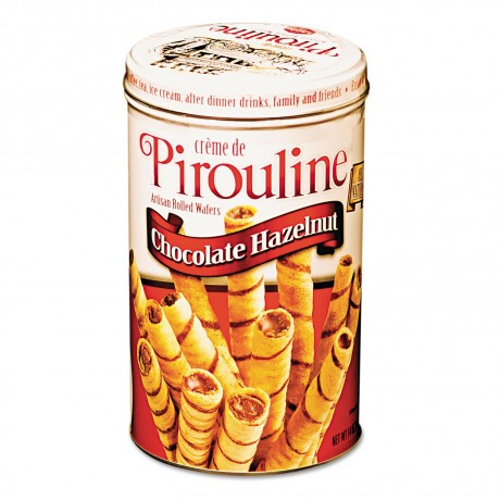 De Beukelaer Chocolate Hazelnut Pirouline Rolled Wafers (6x14Oz)