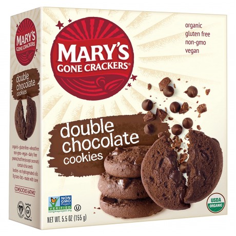 Mary's Gone Crackers Double Chocolate Cookies (6x5.5 Oz)