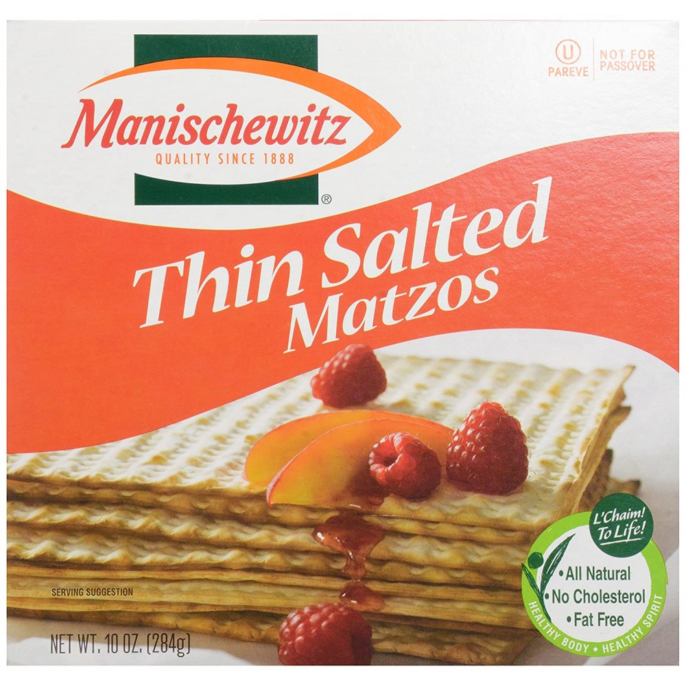 Manischewitz Matzo, Thin Salted (12x10 OZ)