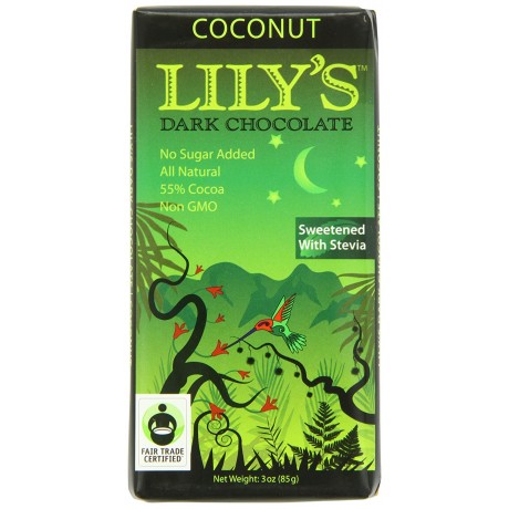 Lily's Dark Chocolate Coconut (12x3 Oz)