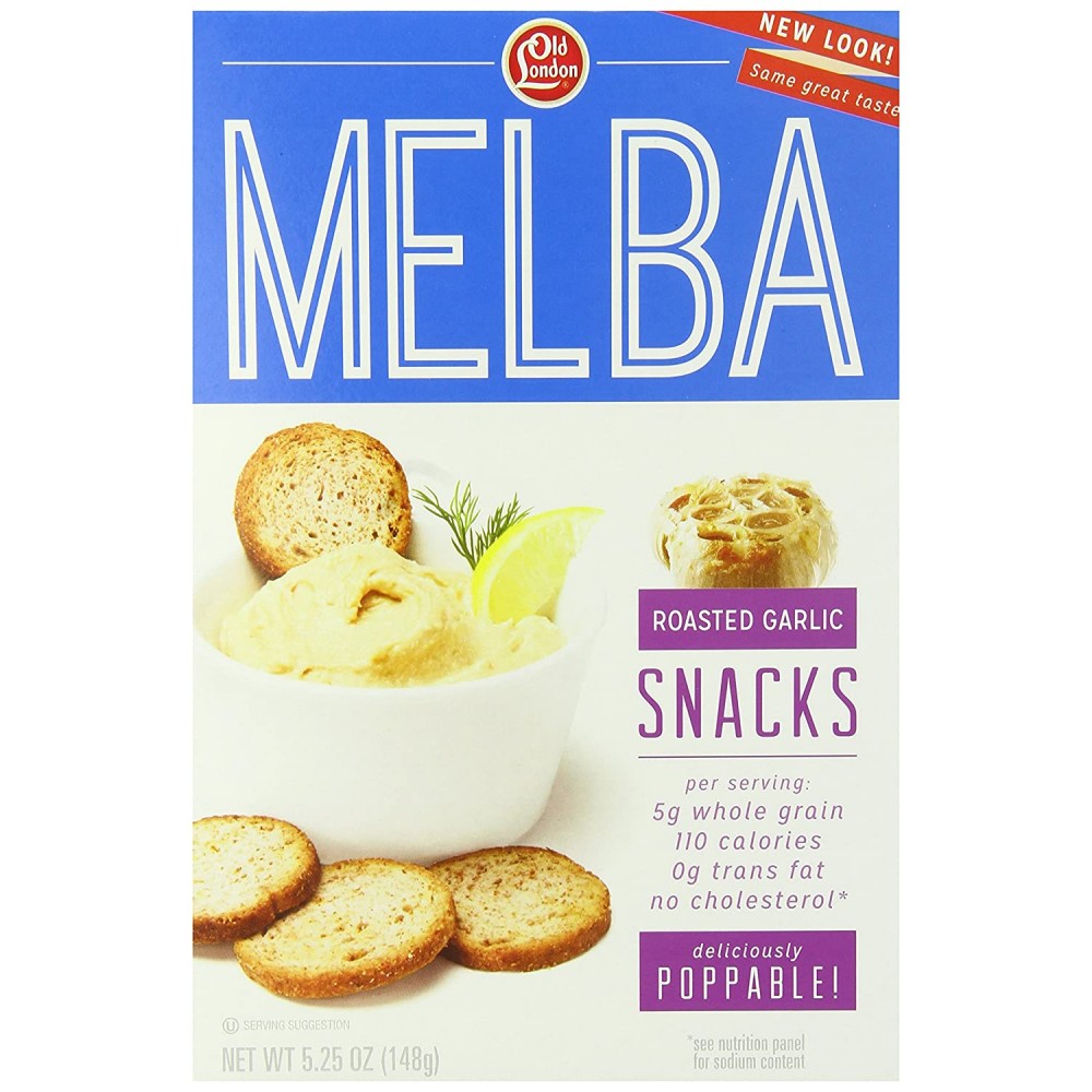 Old London Melba Snacks Roasted Garlic (12x5.25Oz)